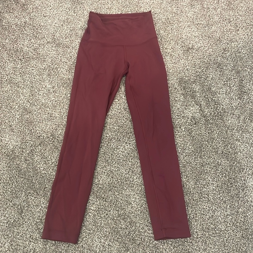Maroon Lulu Lemon Leggings